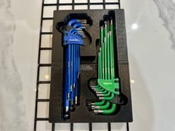 Gridfinity Toolpro Allen Key and Torx Key Module 3d model