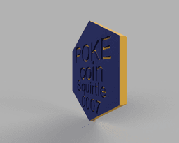 Squirtle Pokemon PokeCoin 3mf 3d model
