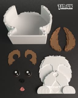 SHIH TZU PEN HOLDER 3d model