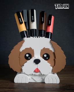 SHIH TZU PEN HOLDER 3d model