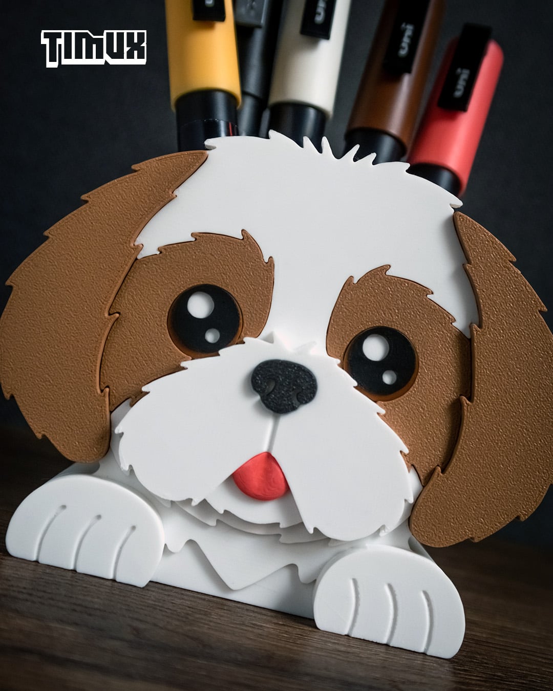 SHIH TZU PEN HOLDER 3d model
