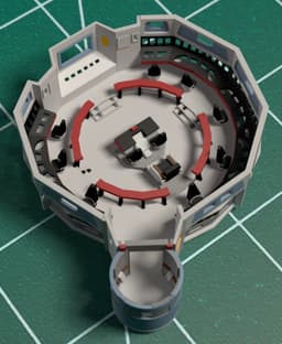 1/350 TOS Bridge with Open Turbolift 3d model