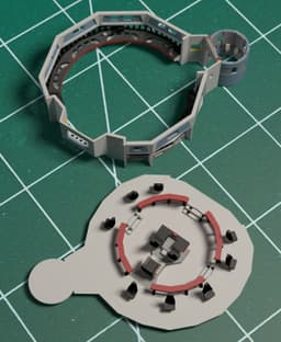 1/350 TOS Bridge with Open Turbolift 3d model