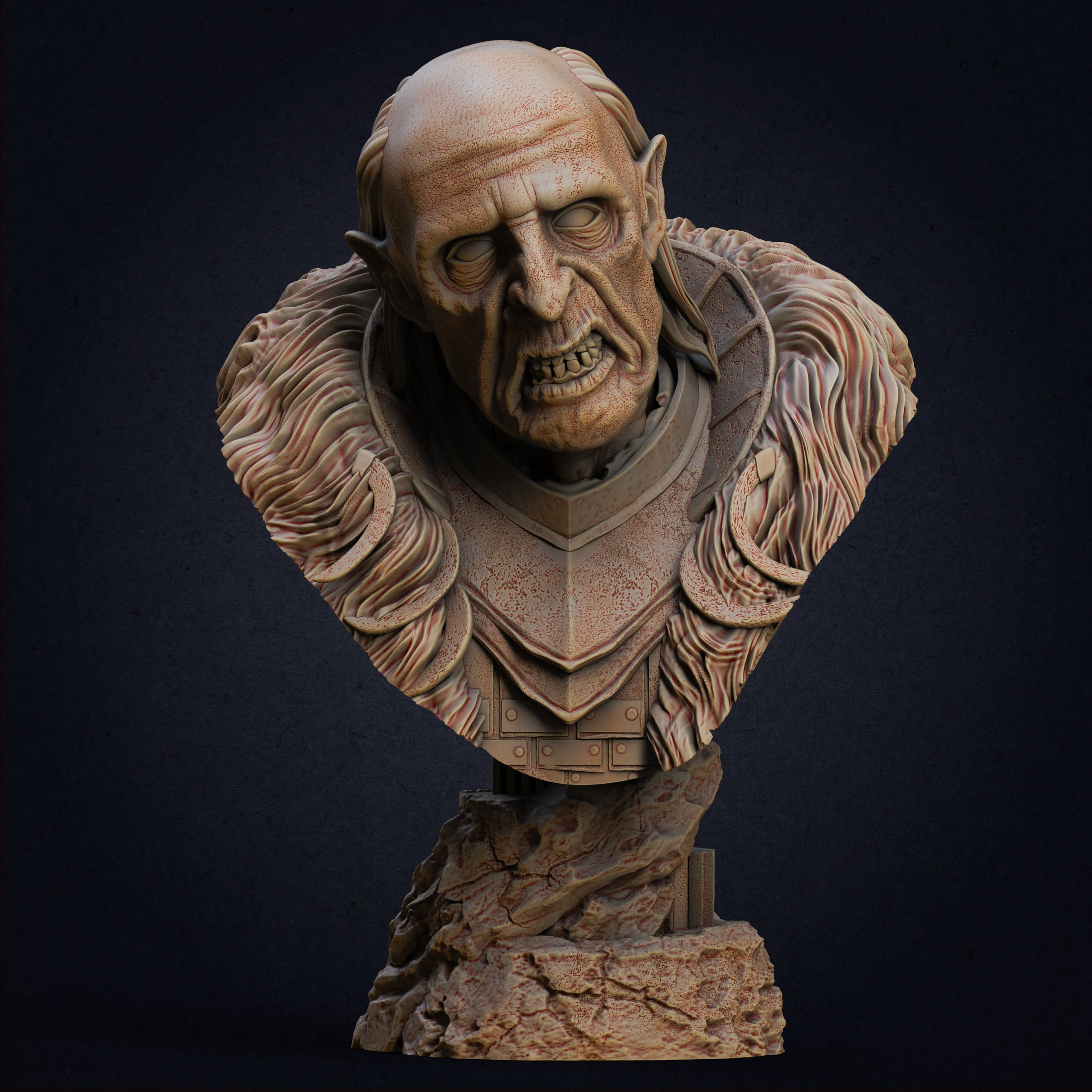 Grisnakh bust (Pre-Supported) 3d model