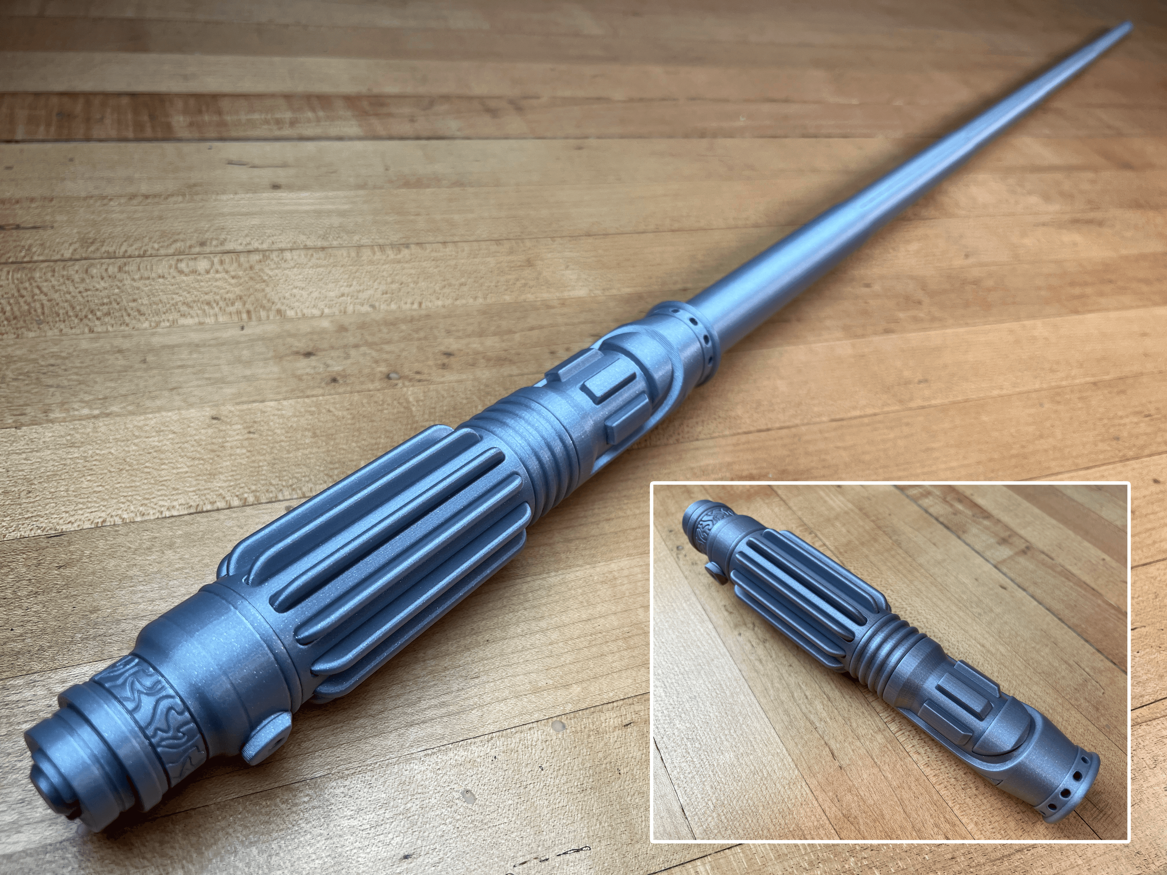 Mace Windu Collapsing Lightsaber 3d model
