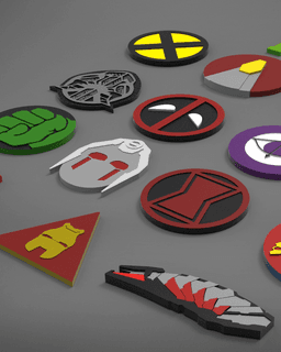 Wakanda Badge - Black Panther 3d model