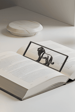 Lion Bookmark, Creative Bookmark, Gift Idea 3d model