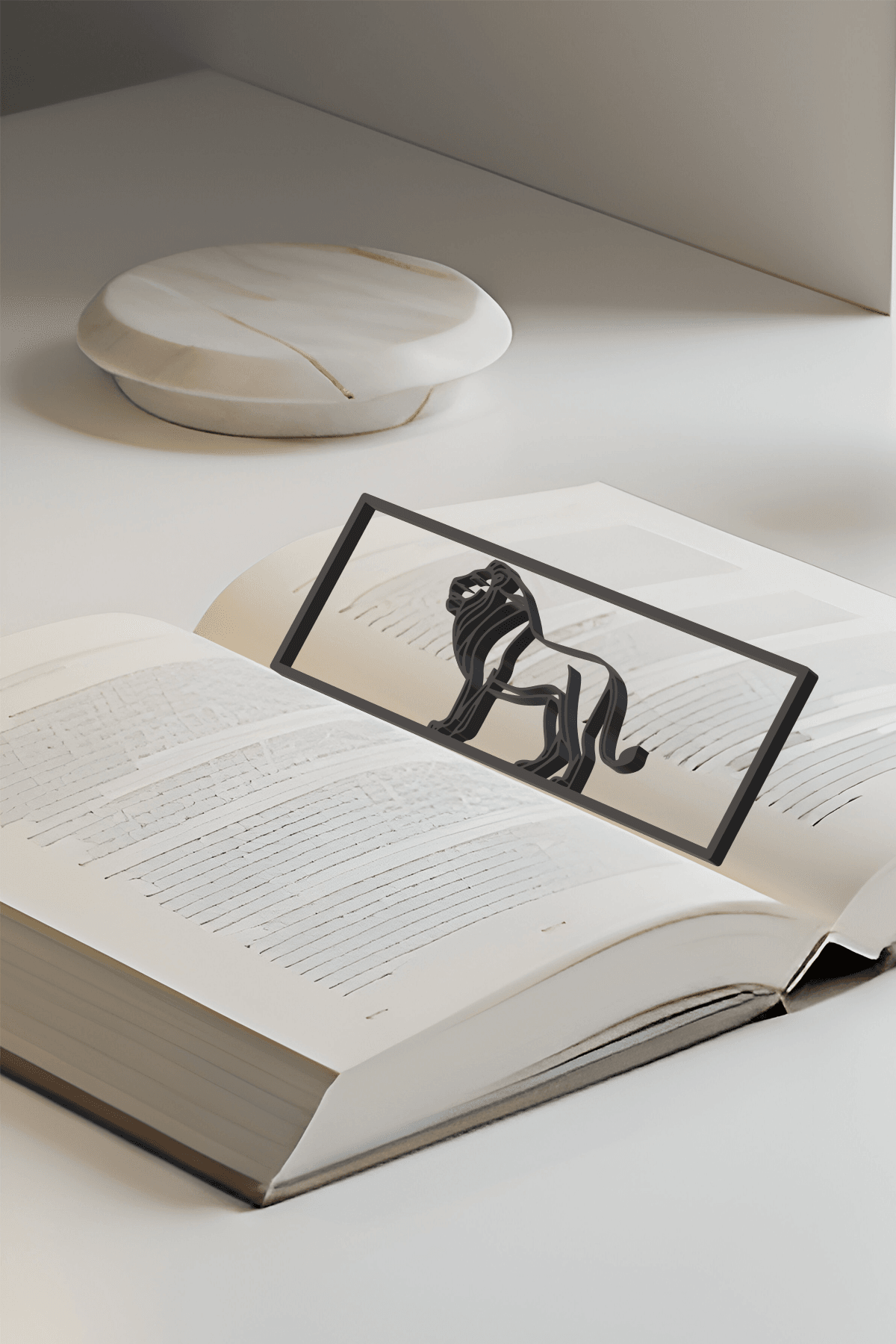 Lion Bookmark, Creative Bookmark, Gift Idea 3d model