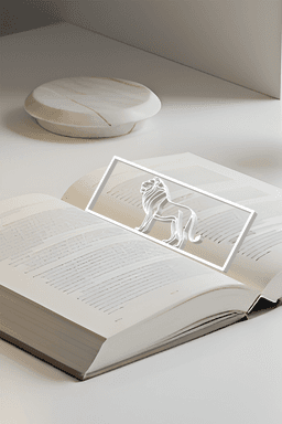 Lion Bookmark, Creative Bookmark, Gift Idea 3d model