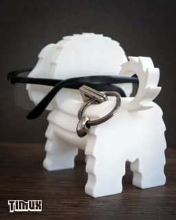 MALTESE GLASSES HOLDER 3d model