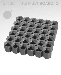6x6 Multiboard Corner Legacy Tile x4 Stack 3d model