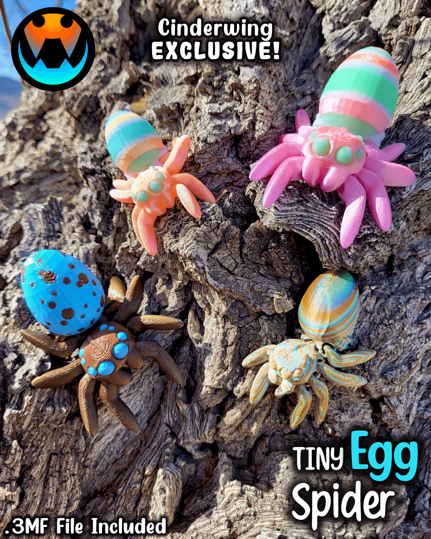 Tiny Egg Spider 3d model