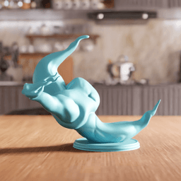 Muscular Spooky Ghost Action Figure Statue 3d model