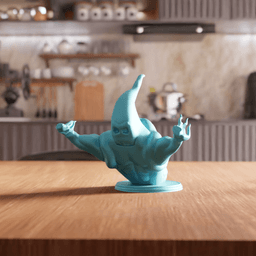 Muscular Spooky Ghost Action Figure Statue 3d model