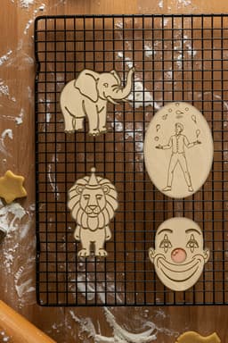Circus Set Cookie Cutter, Biscuit Cutter 3d model