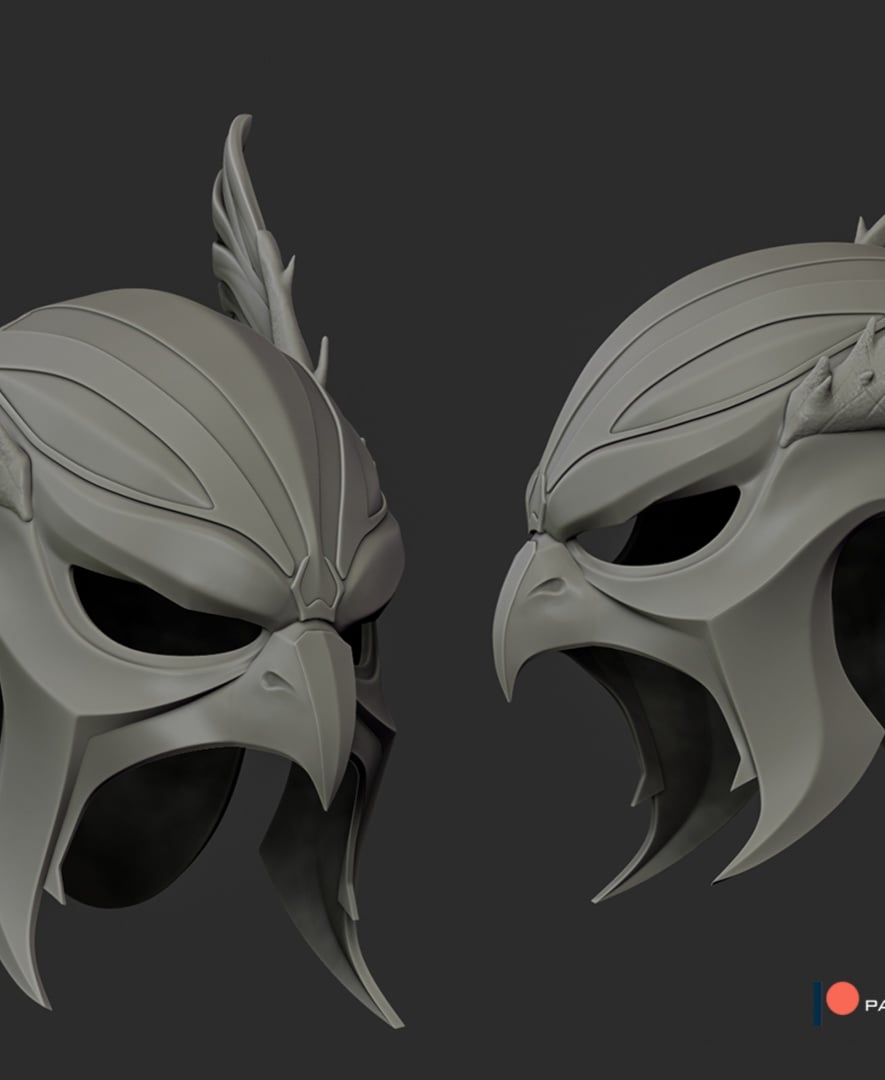 Hawkman helmet 3d model