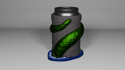 Tentacle Drum Pen Holder - Can Holder 3d model