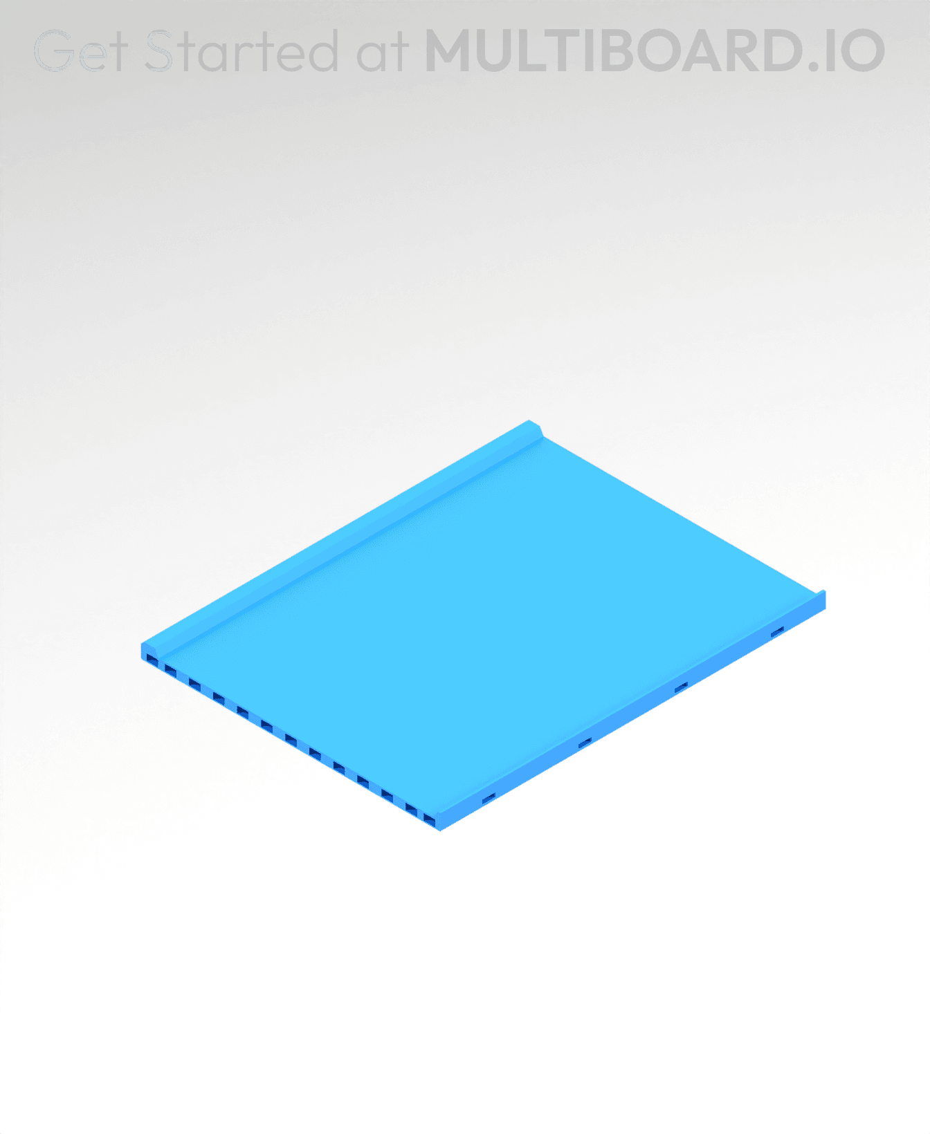8x6 MU - Center - Modular Bolt-Locked Shelf 3d model