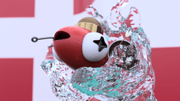 Viking Fish with Splash Stand 3d model