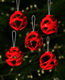 Christmas Ornament Twinkle Twists 001 3d model
