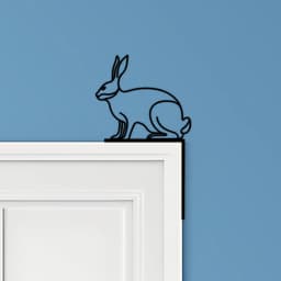 Rabbit Door Corner Decor 3d model