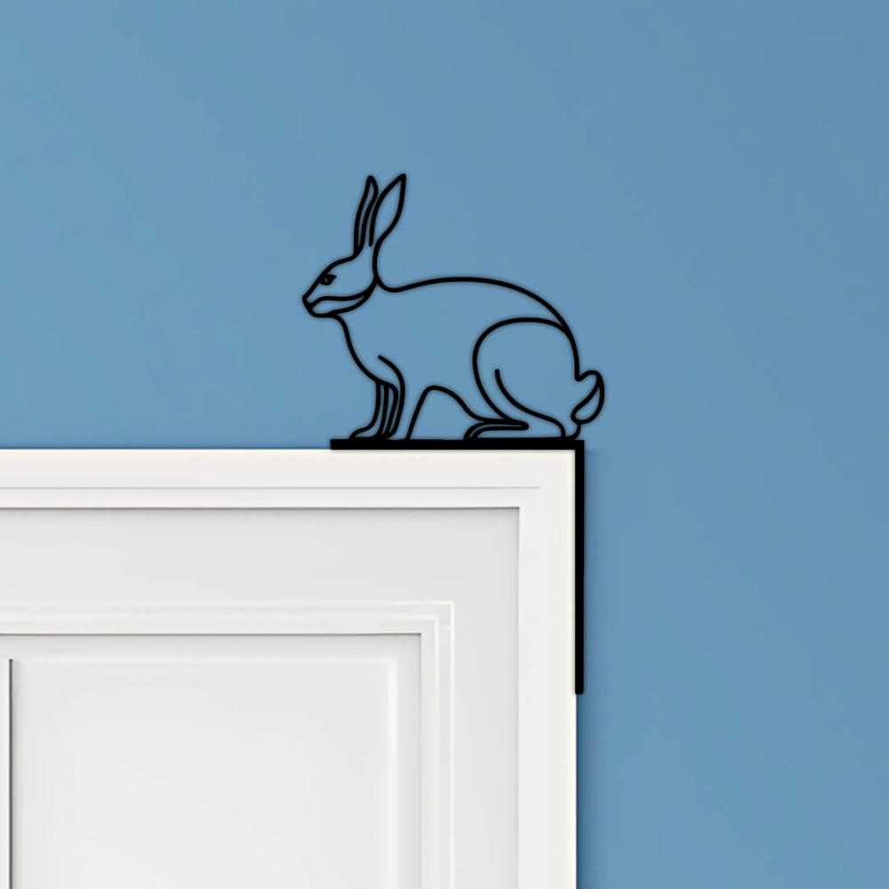 Rabbit Door Corner Decor 3d model