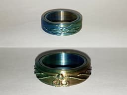 Fidget Ring TRIBAL & TIARA 3d model