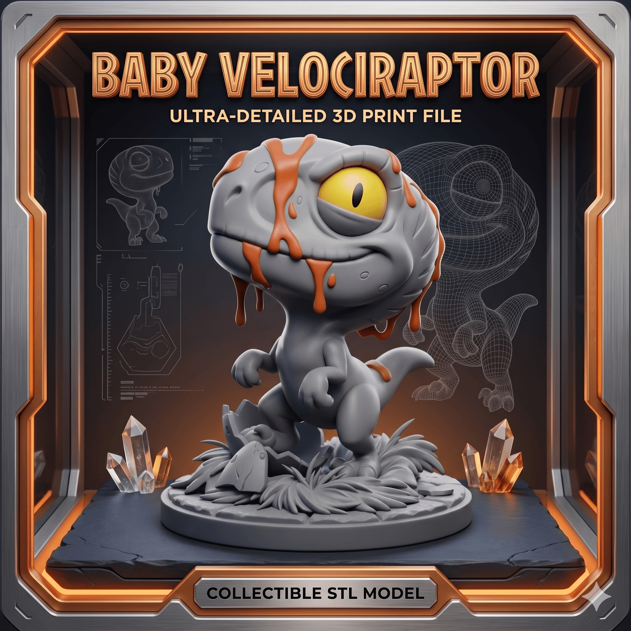 Baby Velociraptor 3d model