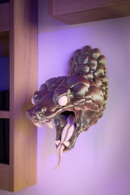 Snake Wall mounted Controller Stand - Creature Series 3d model