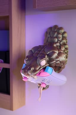 Snake Wall mounted Controller Stand - Creature Series 3d model