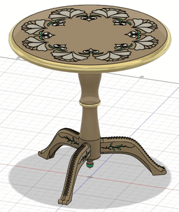 Victorian Display Stand and Vase 3d model