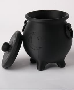 Moon Cauldron Jar - Witchy Storage Container 3d model