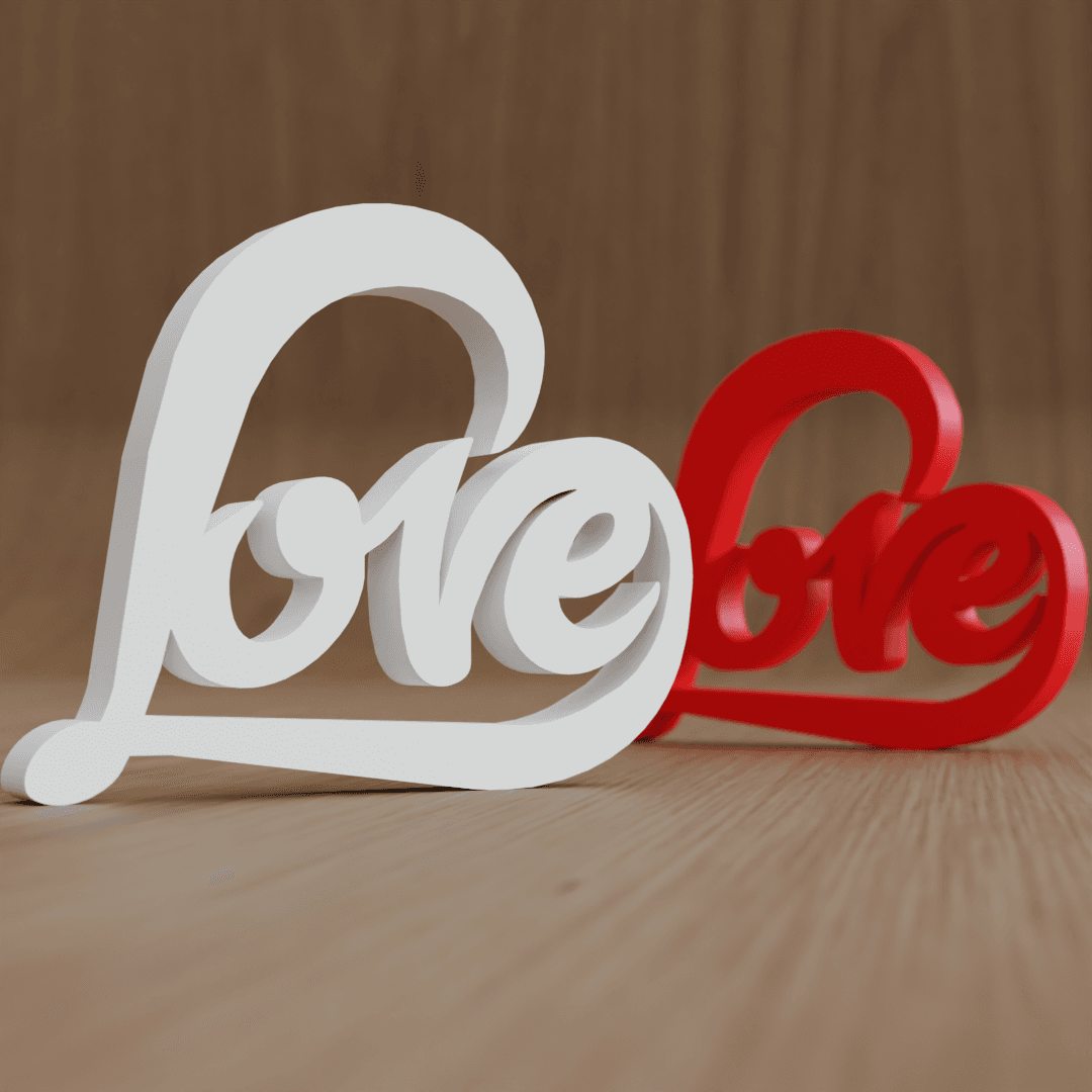 Love ornament 3d model