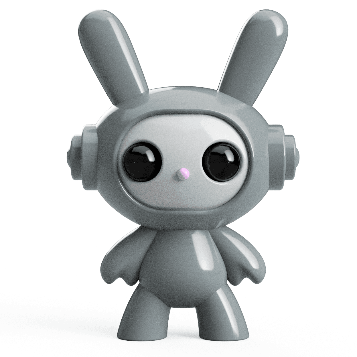 3D Printable Space Bunny Figure STL File - Perfect for Personal & Commercial Use 3d model