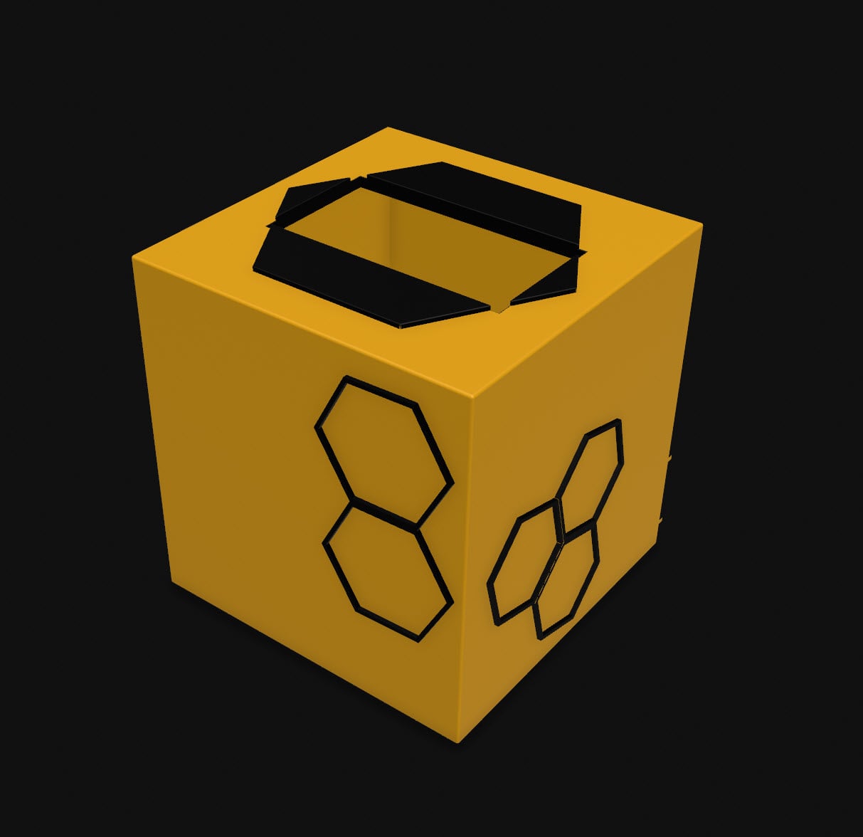 Honeycomb Tissue Box Cover 3d model