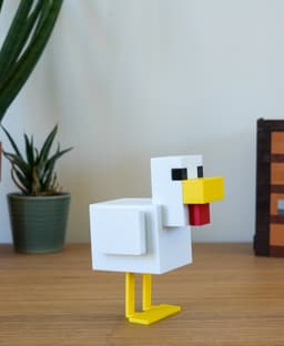 Minecraft Articulated Chicken - 3MF Multipart File 3d model