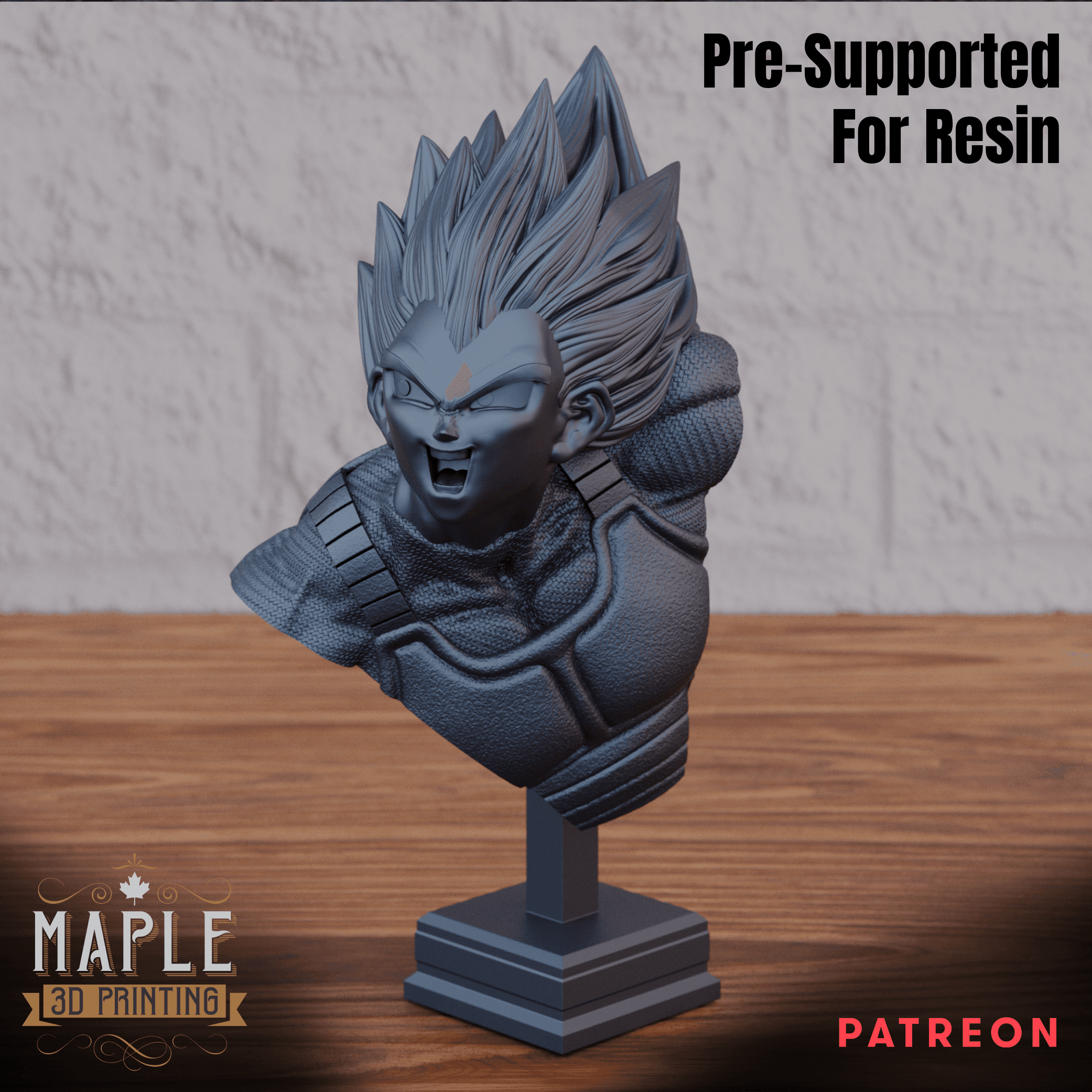 Vegeta Bust - Dragon Ball 3d model