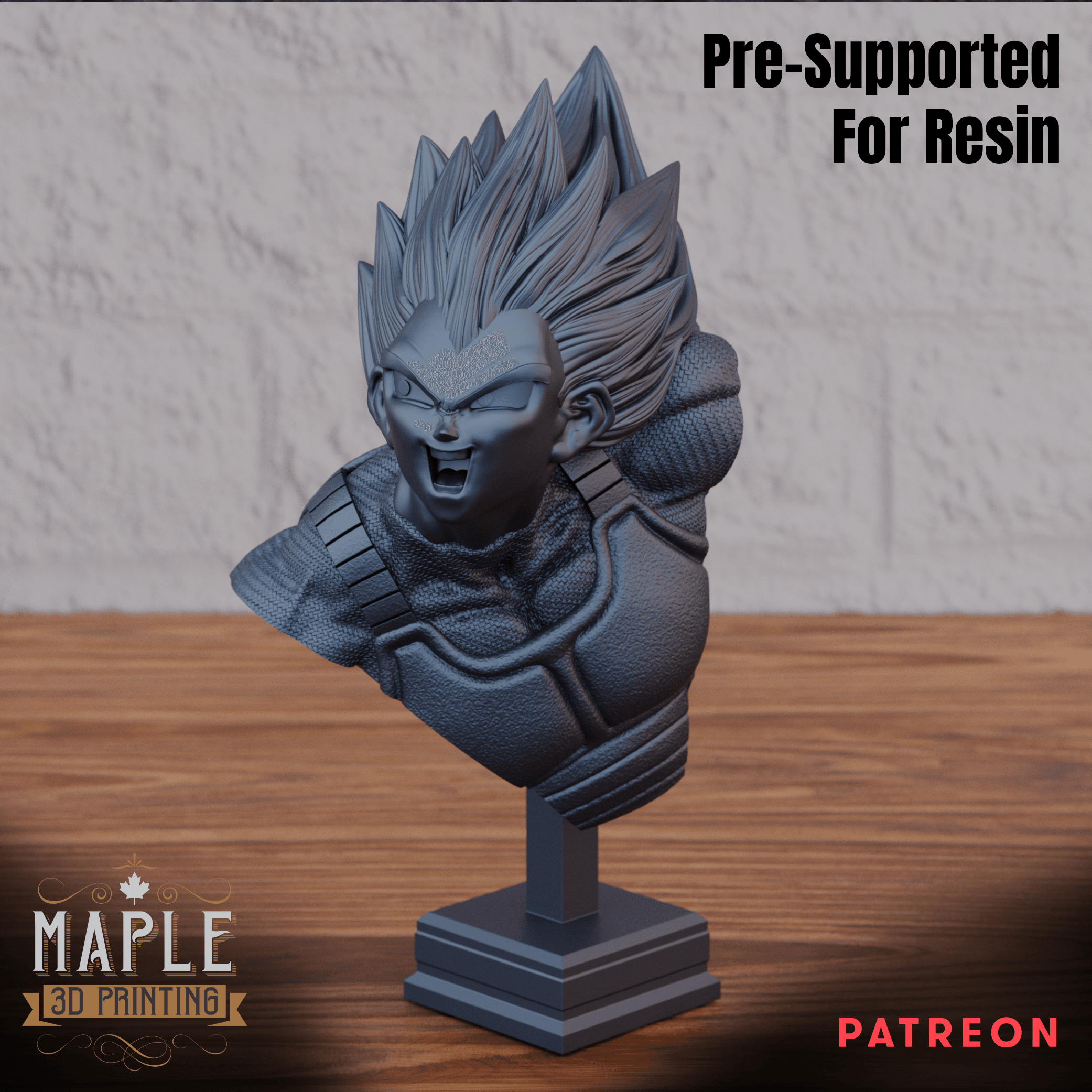 Vegeta Bust - Dragon Ball 3d model