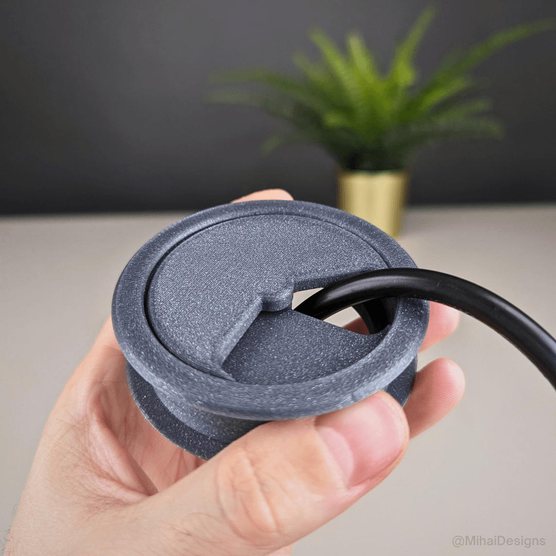 Cable desk grommet 62mm 3d model