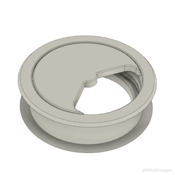 Cable desk grommet 62mm 3d model