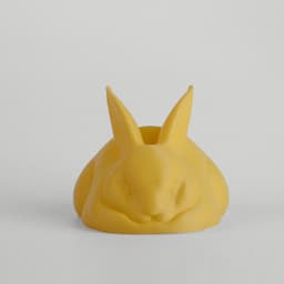 Sleeping Bunny Sculpture 3d model
