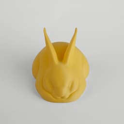 Sleeping Bunny Sculpture 3d model