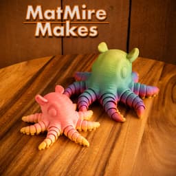 Flapjack Octopus - Articulated Figure 3d model