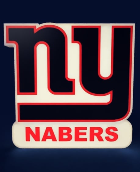 New York Giants - LED strip compatible 3d model