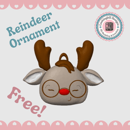 Reindeer Ornament! | Free! 3d model
