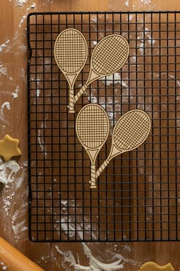 Tennis Cookie Cutter, Biscuit Cutter 3d model