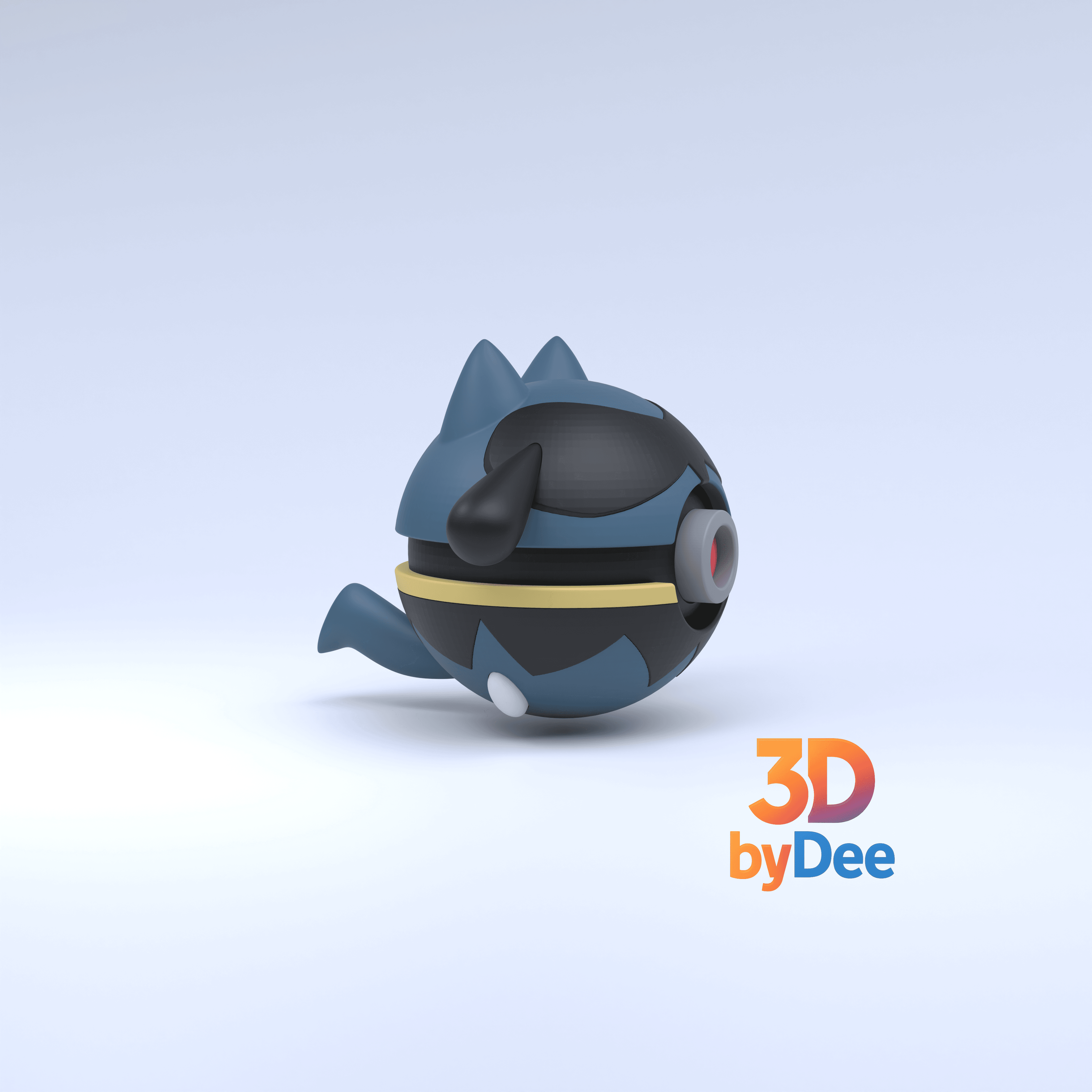 Riolu Pokeball 3d model