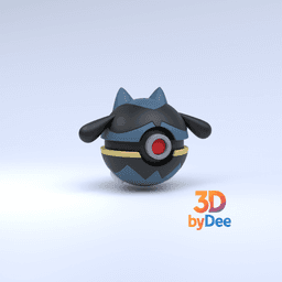 Riolu Pokeball 3d model