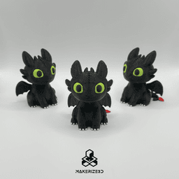 Toothless and Light Fury 3d model