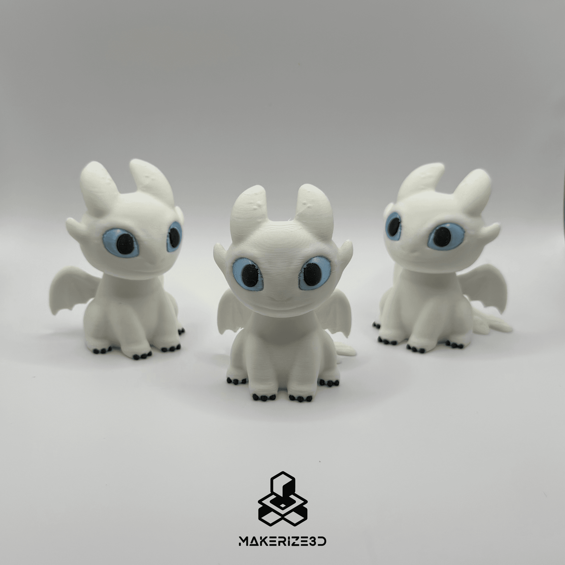 Toothless and Light Fury 3d model